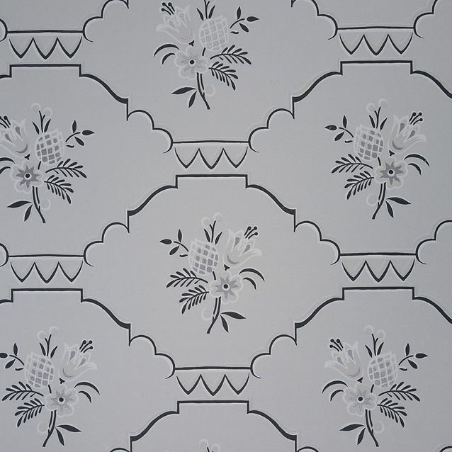 Tapetti Sandudd Arkiv 5129-4, 0,53x11,2m, valkoinen/musta, non-woven