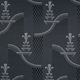 Tapetti Sandudd Arkiv 5131-2, 0,53x11,2m, non-woven, Art Deco, musta