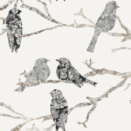 Tapetti Decor Maison Belle 5336-1, valkoinen/musta, non-woven