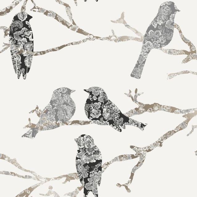 Tapetti Decor Maison Belle 5336-1 0,53x10,05 m valkoinen/musta non-woven