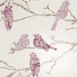 Tapetti Decor Maison Belle 5336-2, non-woven, romanttinen, vaalea/punainen