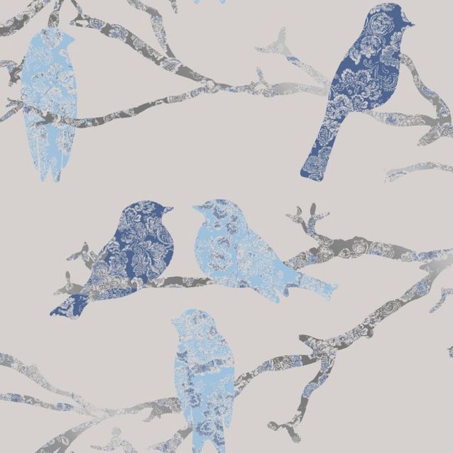 Tapetti Decor Maison Belle 5336-3 0,53x10,05 m harmaa/sininen non-woven