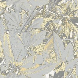 Tapetti Decor Maison Belle 5337-1, non-woven, kasvi, harmaa