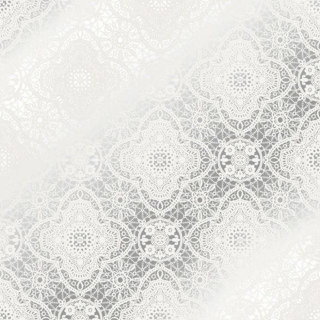 Tapetti Decor Maison Belle 5338-5 0,53x10,05 m hopea/valkoinen non-woven