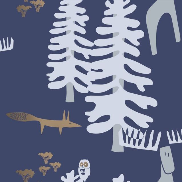 Lastenhuoneen tapetti Decor Maison Belle 5341-2, 0,53x10,05 m, sininen/valkoinen, non-woven