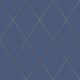 Tapetti Decor Maison Belle 5343-3, non-woven, graafinen/geometrinen, moderni, sininen/kulta