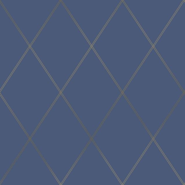 Tapetti Decor Maison Belle 5343-3 0,53x10,05 m sininen/kulta non-woven