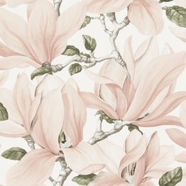 Tapetti Decor Maison Belle 5347-2, non-woven, ruusu, romanttinen, vaalea/punainen