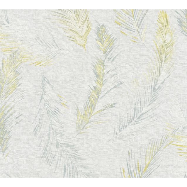 Tapetti Sandudd Four Seasons 358961, 0,53x10,05m, harmaa/keltainen, non-woven