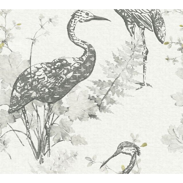 Tapetti Sandudd Four Seasons 360923, 0,53x10,05m, harmaa/valkoinen, non-woven