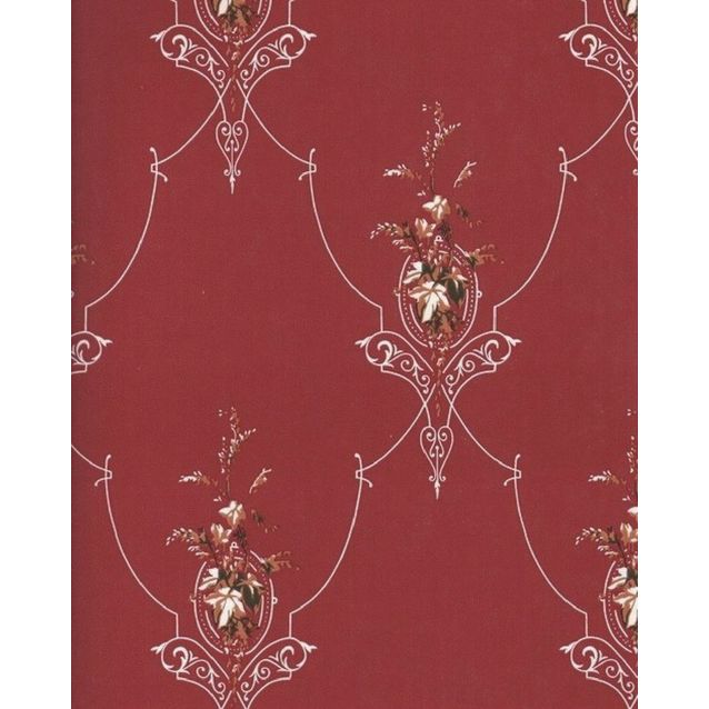 Tapetti Sandudd Isoäidin aikaan 4833-1, 0,53x10,05m, punainen, non-woven