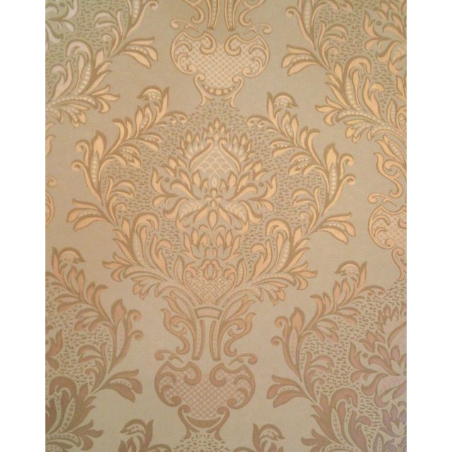 Tapetti Sandudd Isoäidin aikaan 4843-4, 0,53x10,05m, ruskea/kulta, non-woven