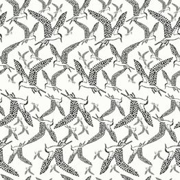 Tapetti Sandudd Ivana Helsinki Tiira 5246-5, valkoinen/tumma grafiitti, non-woven.