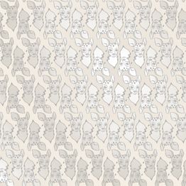 Tapetti Sandudd Ivana Helsinki Bambi 5247-1, non-woven, peura, hopea/valkoinen