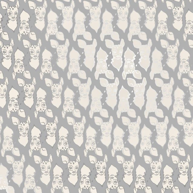 Lastenhuoneen tapetti Sandudd Ivana Helsinki Bambi 5247-2, 0,53x10,05m, harmaa/valkoinen, non-woven