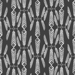 Tapetti Sandudd Ivana Helsinki Indian Summer 5248-1, tumma grafiitti/valkoinen