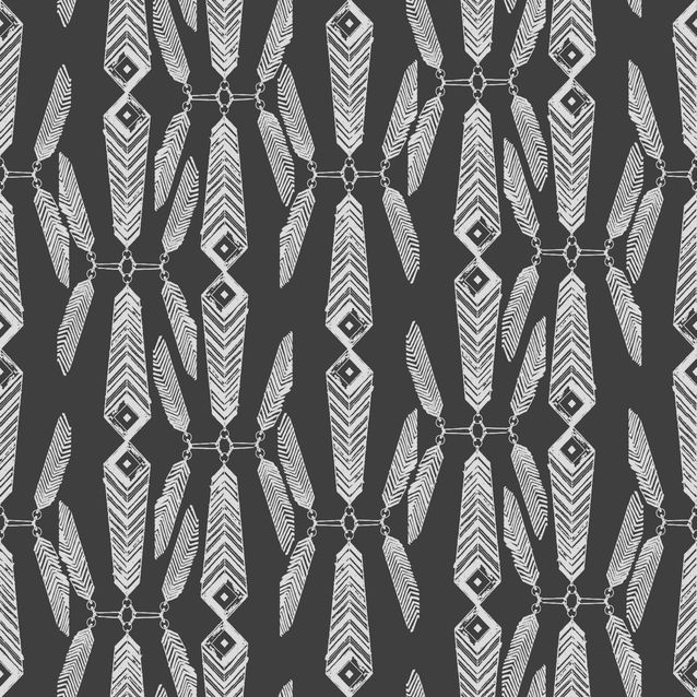 Tapetti Sandudd Ivana Helsinki 5248-1, 0,53x10,05m, musta/valkoinen, non-woven