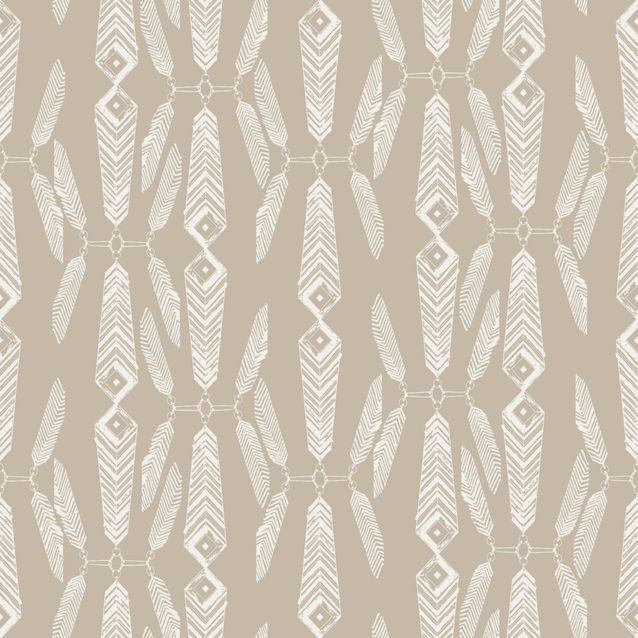 Tapetti Sandudd Ivana Helsinki 5248-2, 0,53x10,05m, vaaleanruskea/valkoinen, non-woven