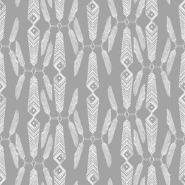 Tapetti Sandudd Ivana Helsinki Indian Summer 5248-3, non-woven, graafinen/geometrinen, harmaa/valkoinen