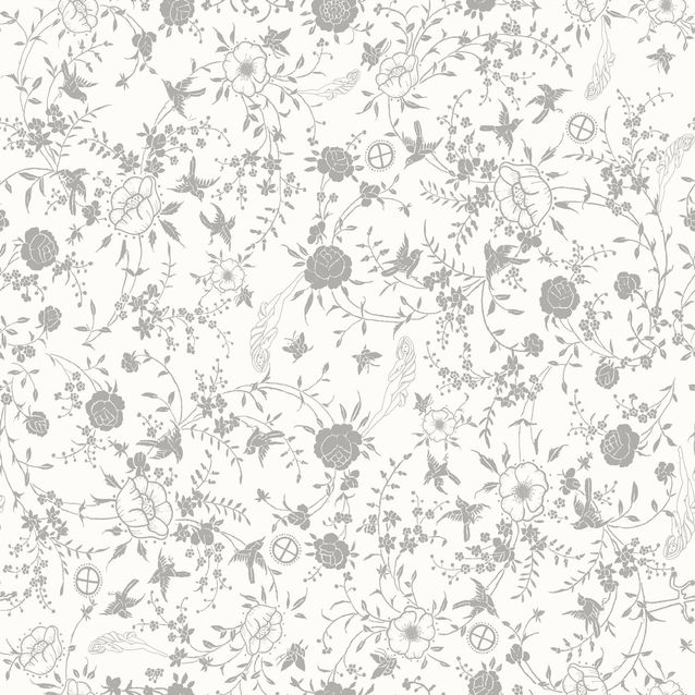 Tapetti Sandudd Ivana Helsinki 5249-2, 0,53x10,05m, valkoinen/harmaa, non-woven