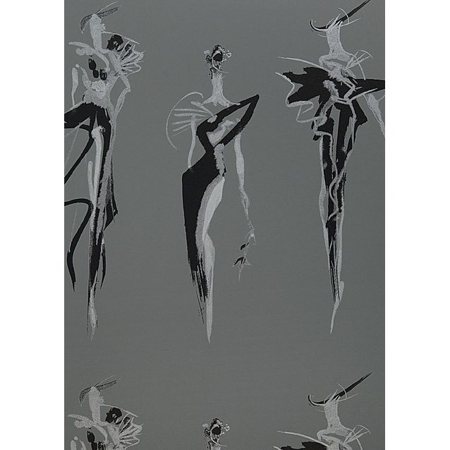 Tapetti Sandudd Jukka Rintala 5116-2, 0,53x10,05m, harmaa/musta, non-woven