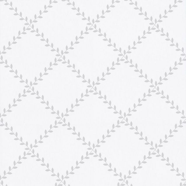 Tapetti Sandudd Metsäpolku 5256-2, 0,53x11,2m, valkoinen/harmaa, non-woven