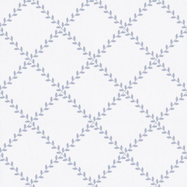 Tapetti Sandudd Metsäpolku 5256-3, 0,53x11,2m, valkoinen/sininen, non-woven