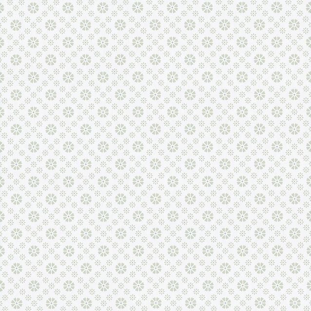 Tapetti Sandudd Metsäpolku 5257-4, 0,53x11,2m, valkoinen/vihreä, non-woven