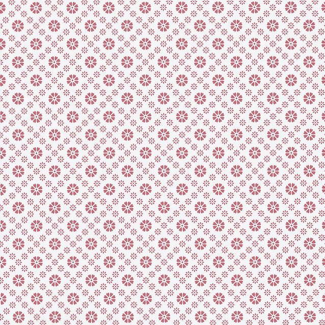 Tapetti Sandudd Metsäpolku 5257-5, 0,53x11,2m, valkoinen/punainen, non-woven