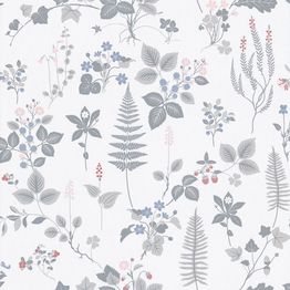 Tapetti Sandudd Metsäpolku 5259-1, 0,53x11,2m, non-woven, romanttinen, harmaa