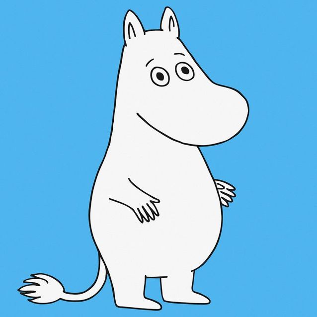 Lastenhuoneen tapetti Sandudd Moomin 5181-1, 0,53x11,2m, sininen, non-woven