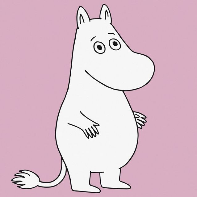 Lastenhuoneen tapetti Sandudd Moomin 5181-2, 0,53x11,2m, vaaleanpunainen, non-woven