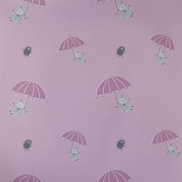 Lastenhuoneen tapetti Sandudd Muumi 4911-1, 0,53x11,2m, vaaleanpunainen/pinkki, non-woven