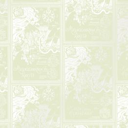 Lastenhuoneen tapetti Sandudd Muumi 5348-10, vihreä, non-woven.