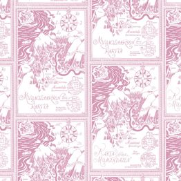 Lastenhuoneen tapetti Sandudd Muumi 5348-8, punainen/valkoinen, non-woven