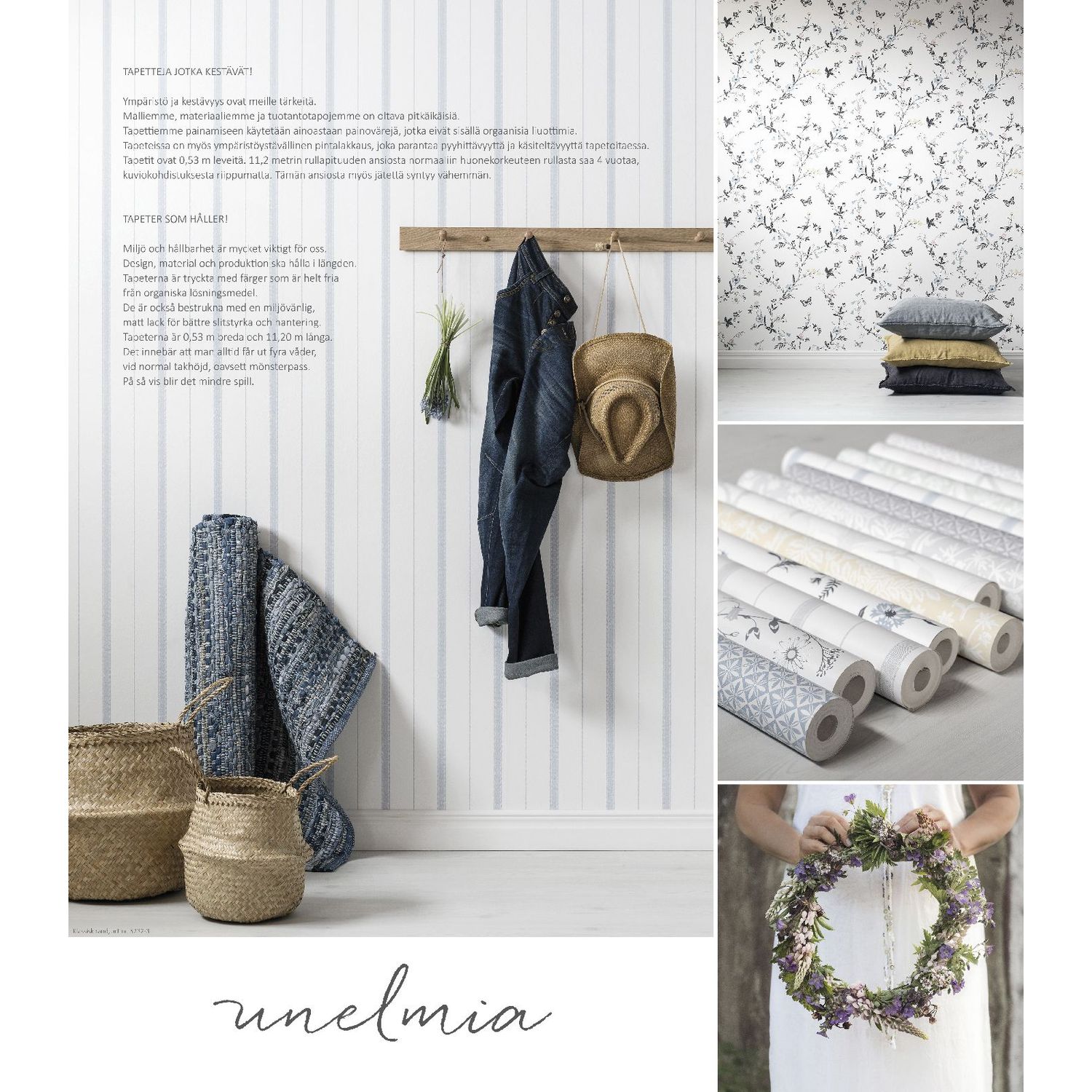 Tapetti Sandudd Unelmia 5229-3, 0,53x11,2m, valkoinen/monivärinen, non-woven lisäkuva 2