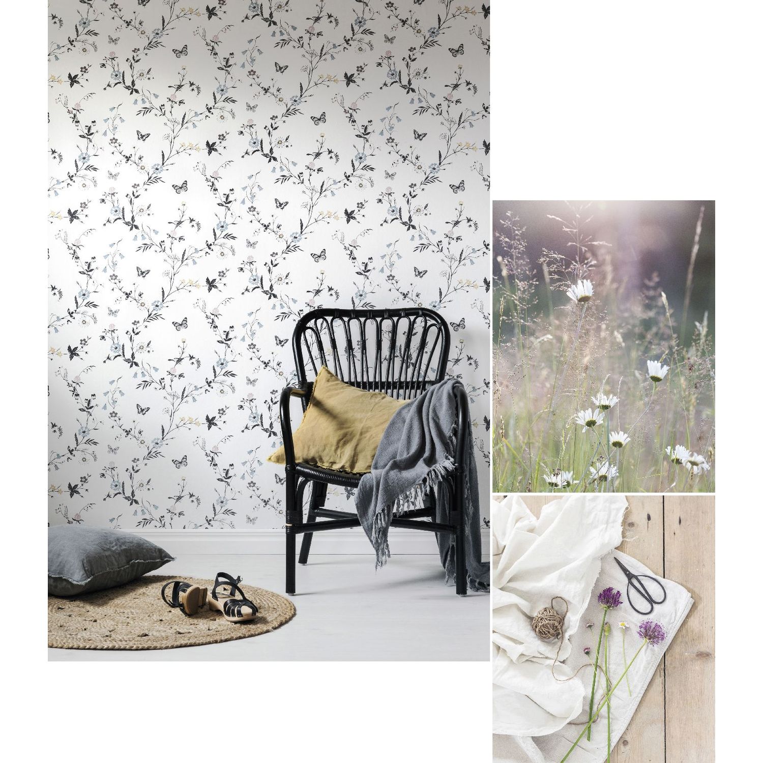 Tapetti Sandudd Unelmia 5229-3, 0,53x11,2m, valkoinen/monivärinen, non-woven lisäkuva 3