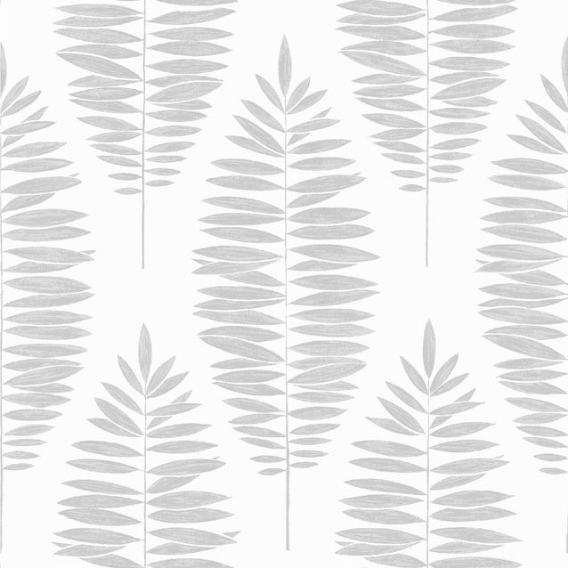 Tapetti Sandudd Vermeil 104142, 0,52x10,05m, valkoinen/hopea, non-woven