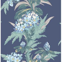 Tapetti 1838 Wallcoverings Aurora, romanttinen, sininen