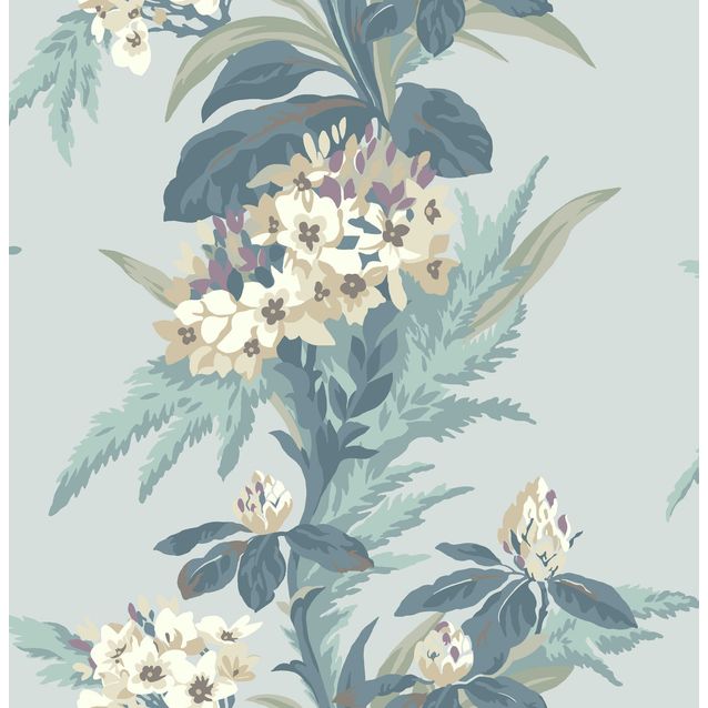 Tapetti 1838 Wallcoverings Aurora turkoosi 0,52x10,05 m