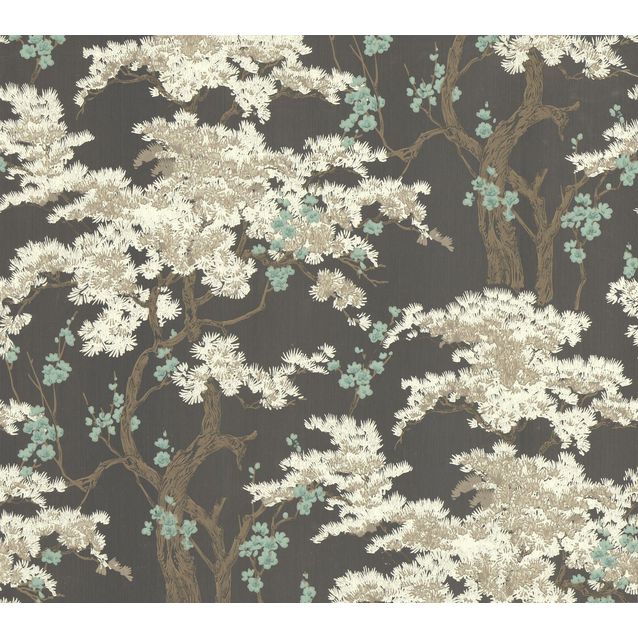Tapetti 1838 Wallcoverings Harewood Foil kiiltävä/hopea 0,52x10,05 m