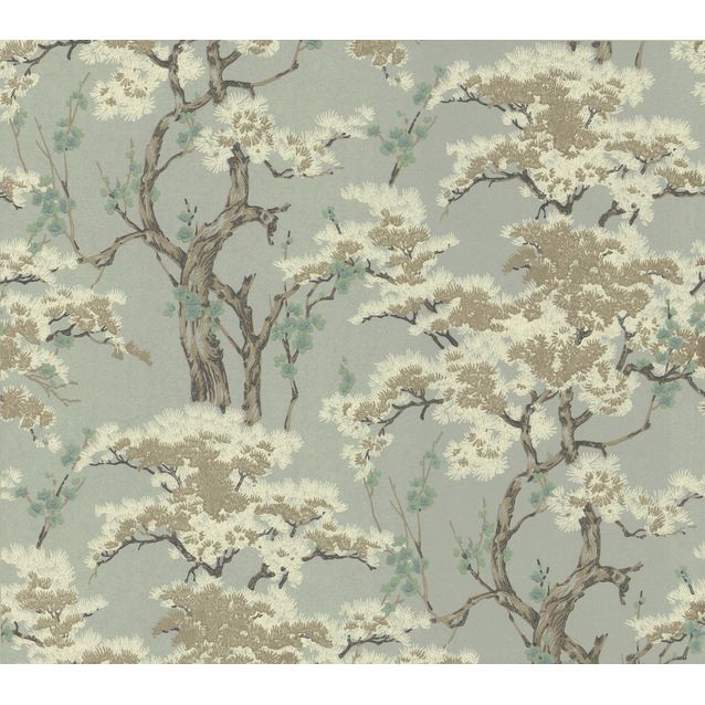 Tapetti 1838 Wallcoverings Harewood sininen 0,52x10,05 m
