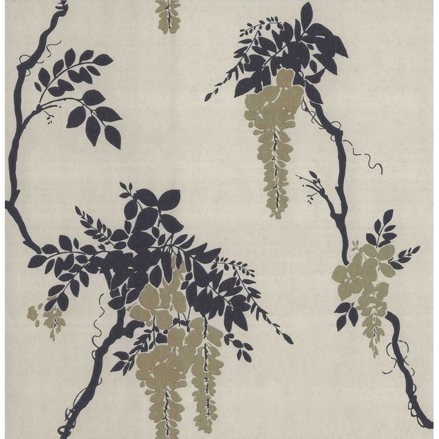 Tapetti 1838 Wallcoverings Leonora beige/kulta 0,52x10,05 m