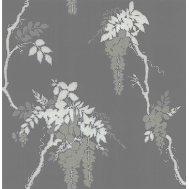 Tapetti 1838 Wallcoverings Leonora harmaa 0,52x10,05 m