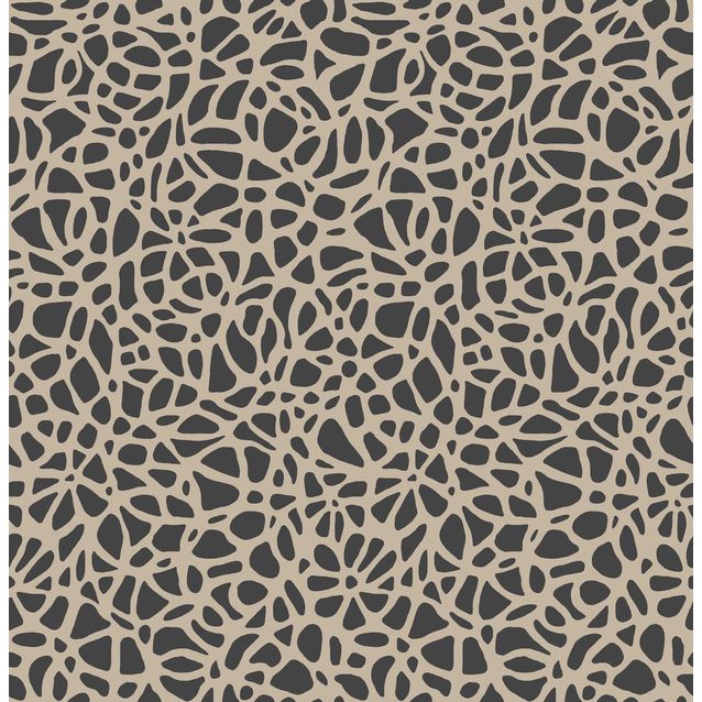 Tapetti 1838 Wallcoverings Pebble flock ruskea 0,52x10,05 m