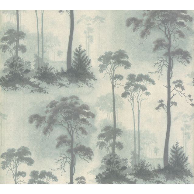 Tapetti 1838 Wallcoverings Prior Park sinivihreä 0,52x10,05 m