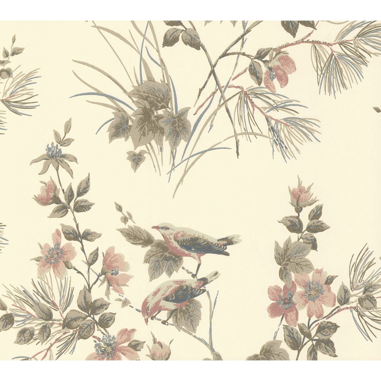 Tapetti 1838 Wallcoverings Rosemore beige 0,52x10,05 m