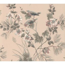 Tapetti 1838 Wallcoverings Rosemore, maalaisromanttinen, vaaleanpunainen
