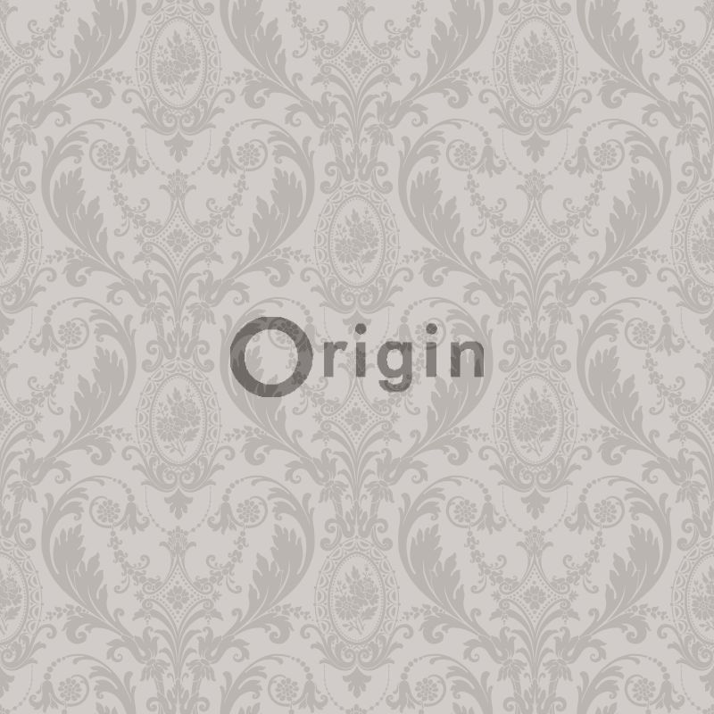 Tapetti Beaumont 346217 0,53x10,05 m harmaa/helmiäishopea