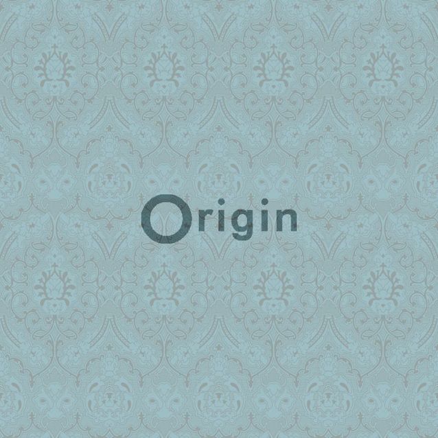 Tapetti Beaumont 346246 0,53x10,05 m vaaleanturkoosi/helmiäishopea